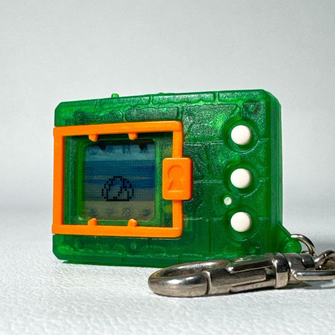 美品 当時物】デジタルモンスター Ver.5 クリアグリーン 初代 デジモン