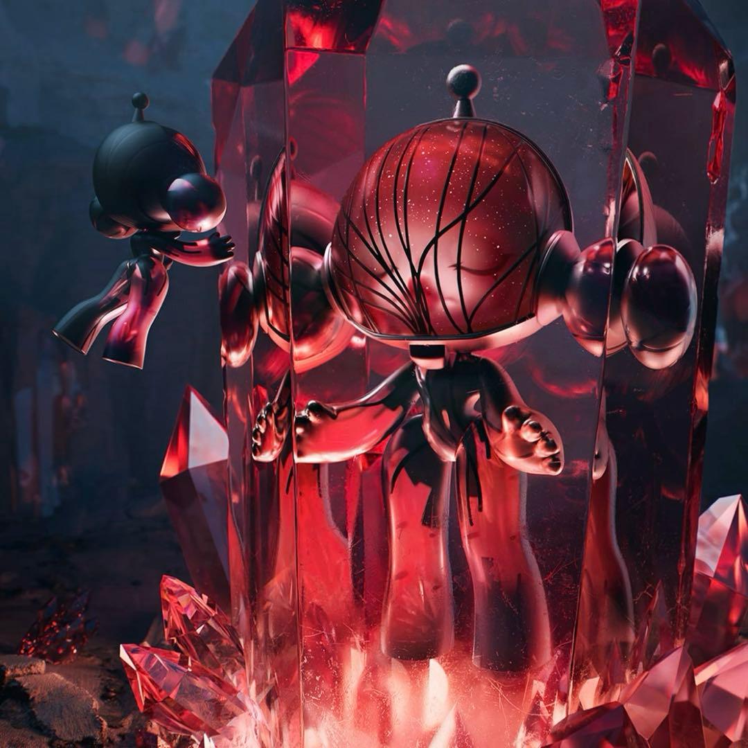 限定品】 MEGA α SKULLPANDA 1000%