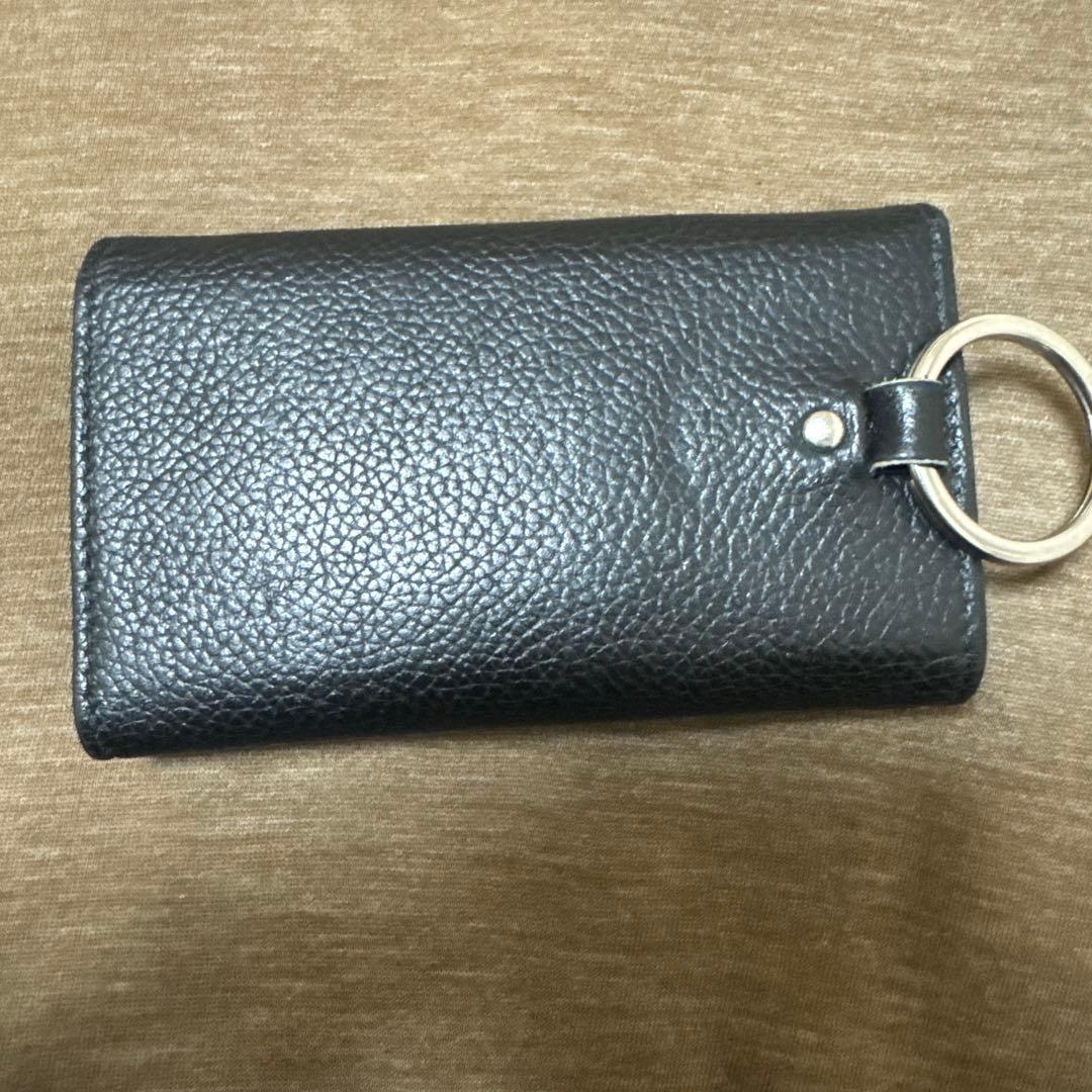 BALENCIAGA ブラック レザー キーケース - メルカリ
