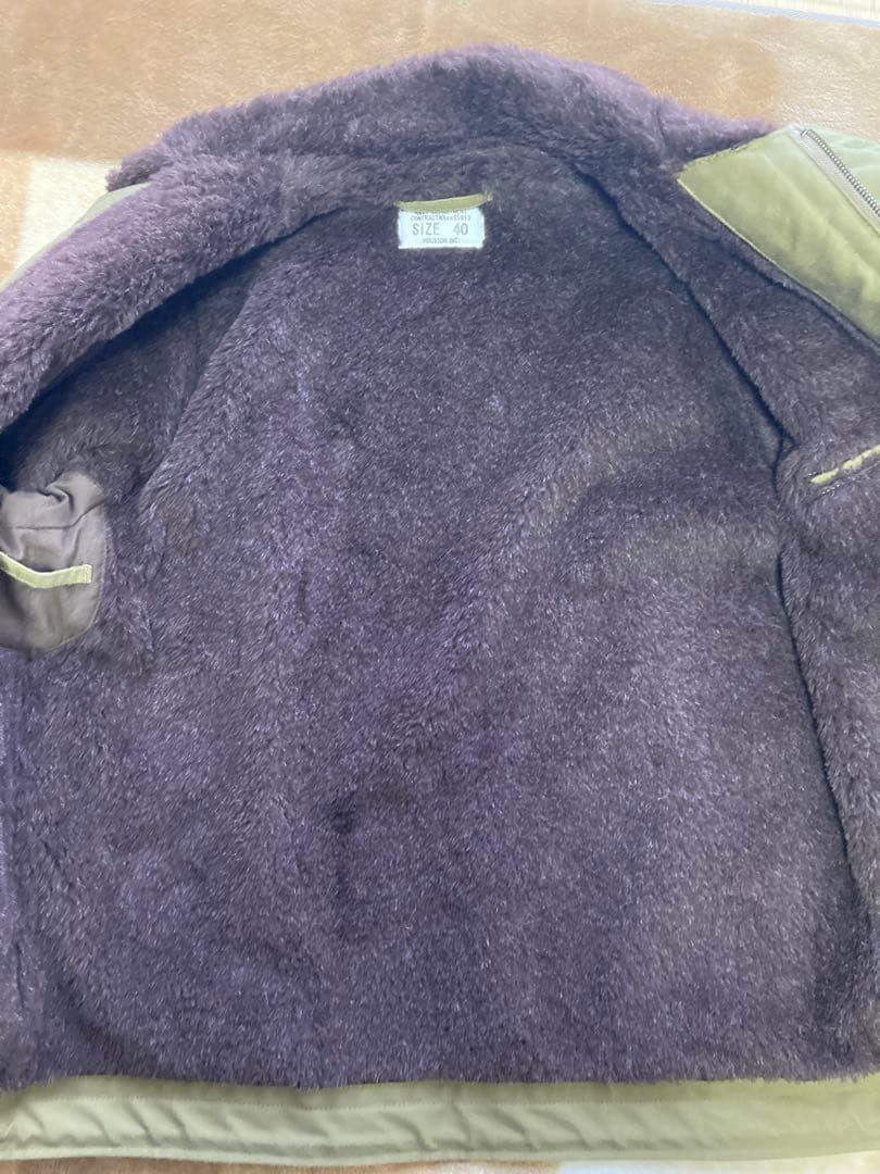 HOUSTON ヒューストン アルパカライニング N-1 デッキジャケット 40