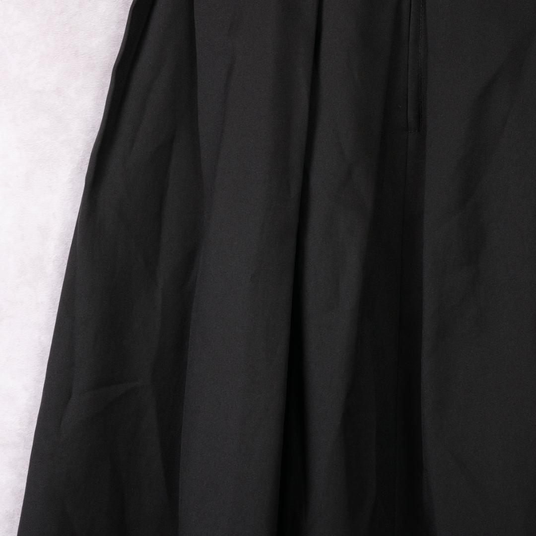 COMME des GARCONS　膝丈タックフレアスカート　ブラック