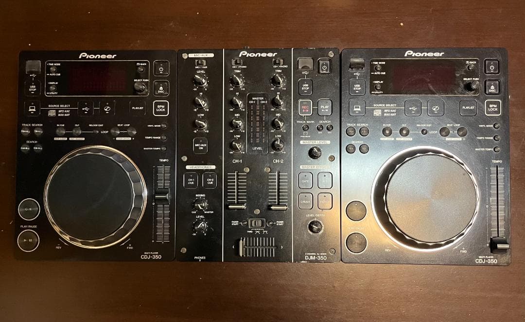 Pioneer CDJ-350 2台,DJM-350 1台 セット ジャンク品