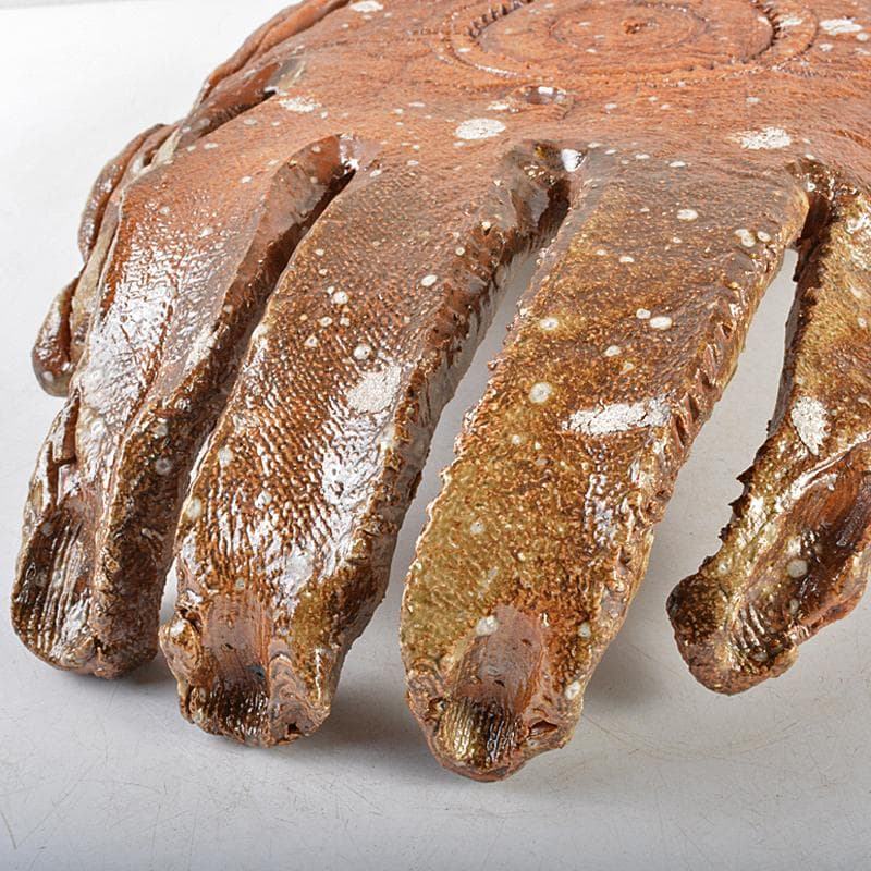 信楽焼 克銘 手のひらに羅針盤 置物 手のオブジェ F R5961B - メルカリ