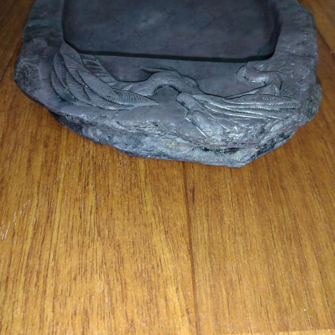 硯 箱付 松 重さ1.75kg 書道 習字 スズリ 毛筆 フデ 墨 【端渓硯？】