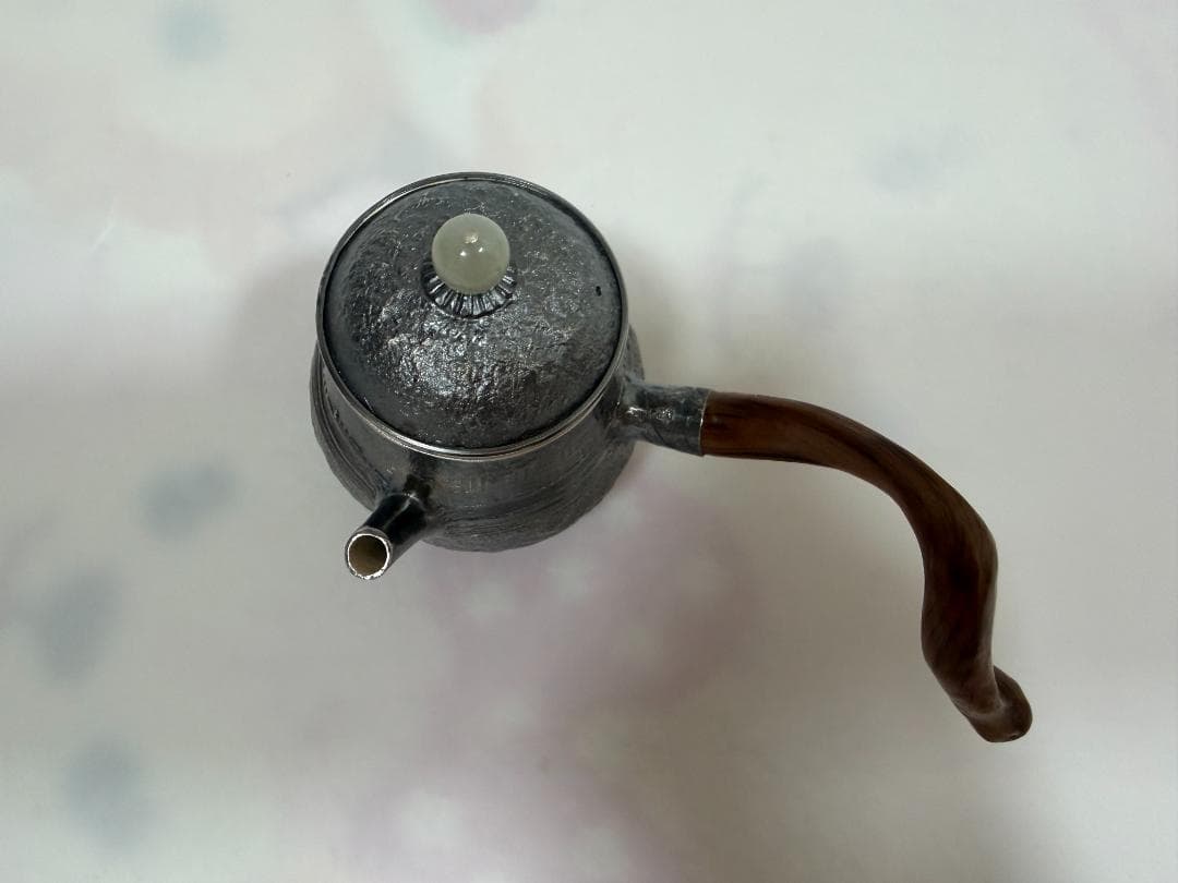 純銀製 横手急須 銀瓶 煎茶道具