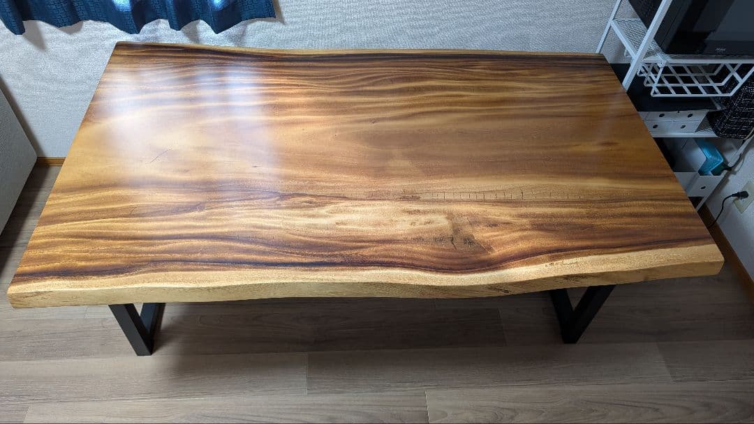 167×91〜99×5 無垢 一枚板 モンキーポット テーブル ①天板のみ