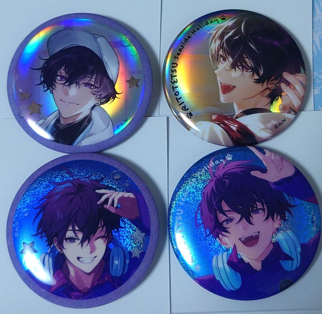 RITOTETSU Seaside Holiday 缶バッジ 佐伯イッテツ - メルカリ