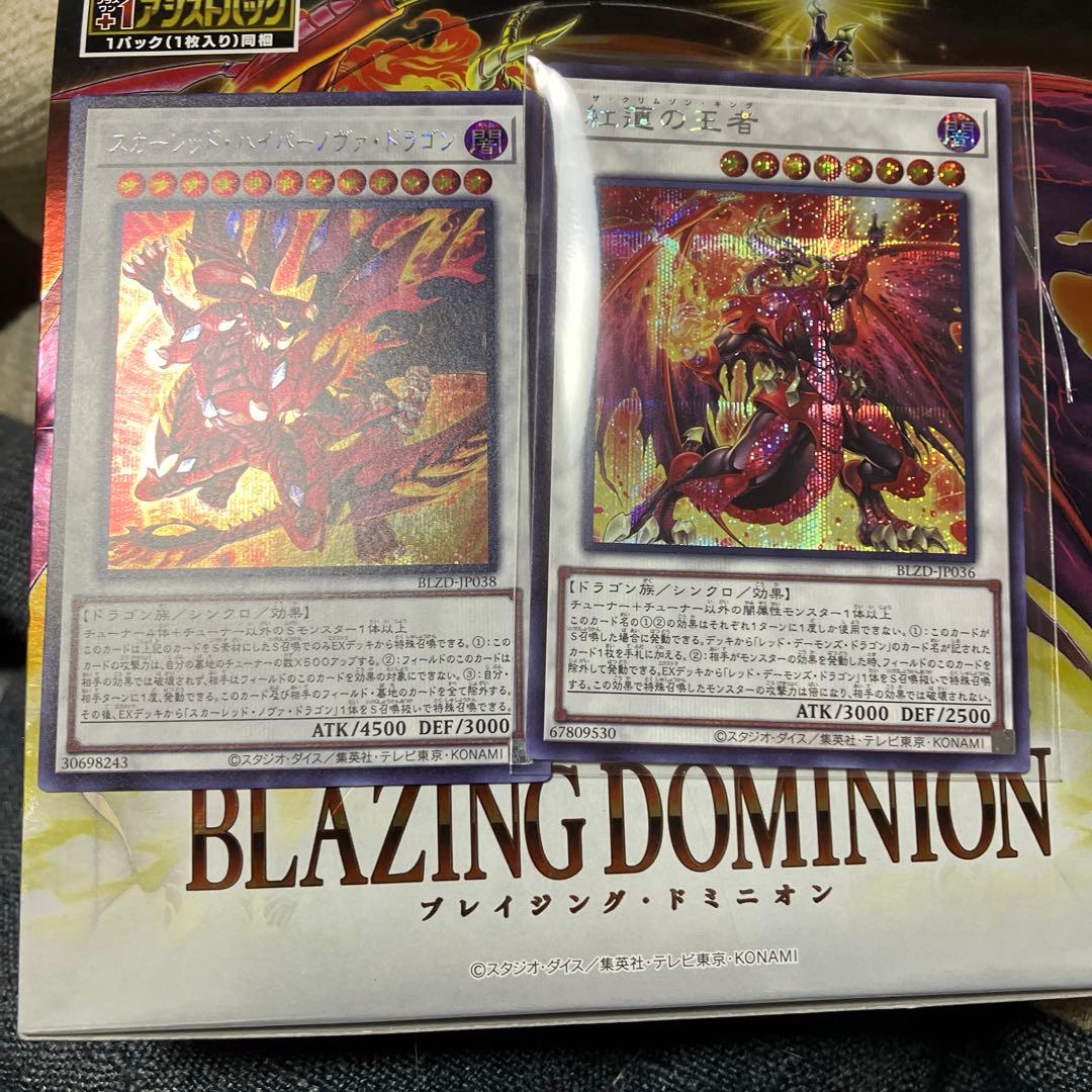 遊戯王 紅蓮の王者 スカーレッドハイパーノヴァドラゴン シークレット