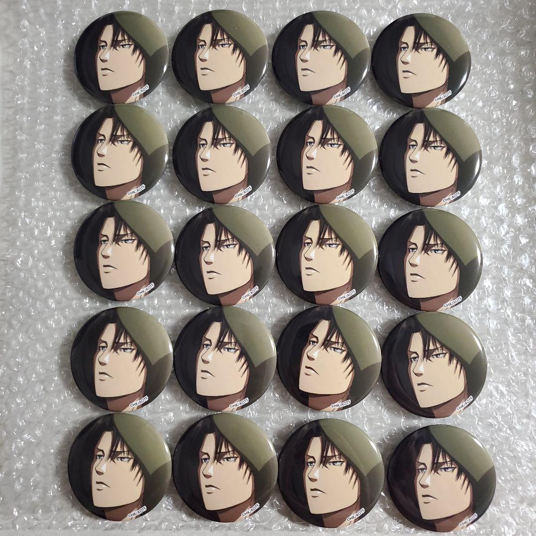 進撃の巨人 WIT STUDIO IGストア 線画 缶バッジ リヴァイ ハンジ WIT