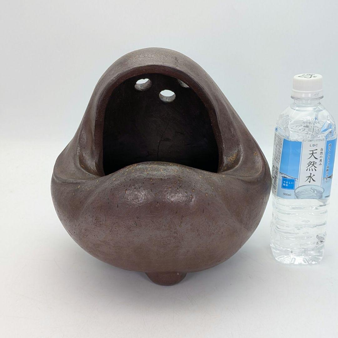 大正昭和初期 備前焼 三足手あぶり 火鉢 火もらい 香炉 香爐 香道具 花器