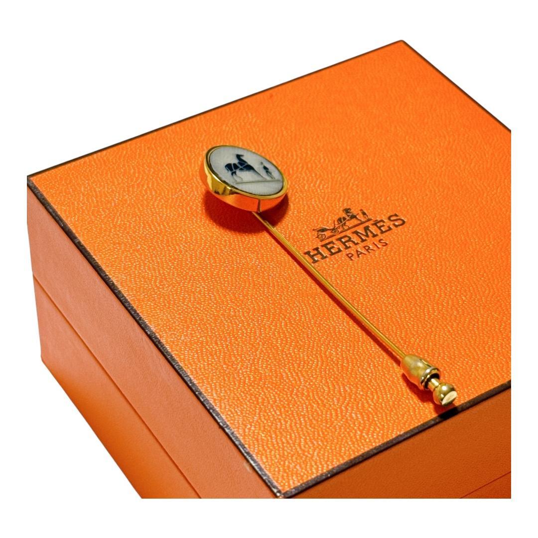 超美品】エルメス コロゾ ピンブローチ 馬 ゴールドカラー 楽天市場