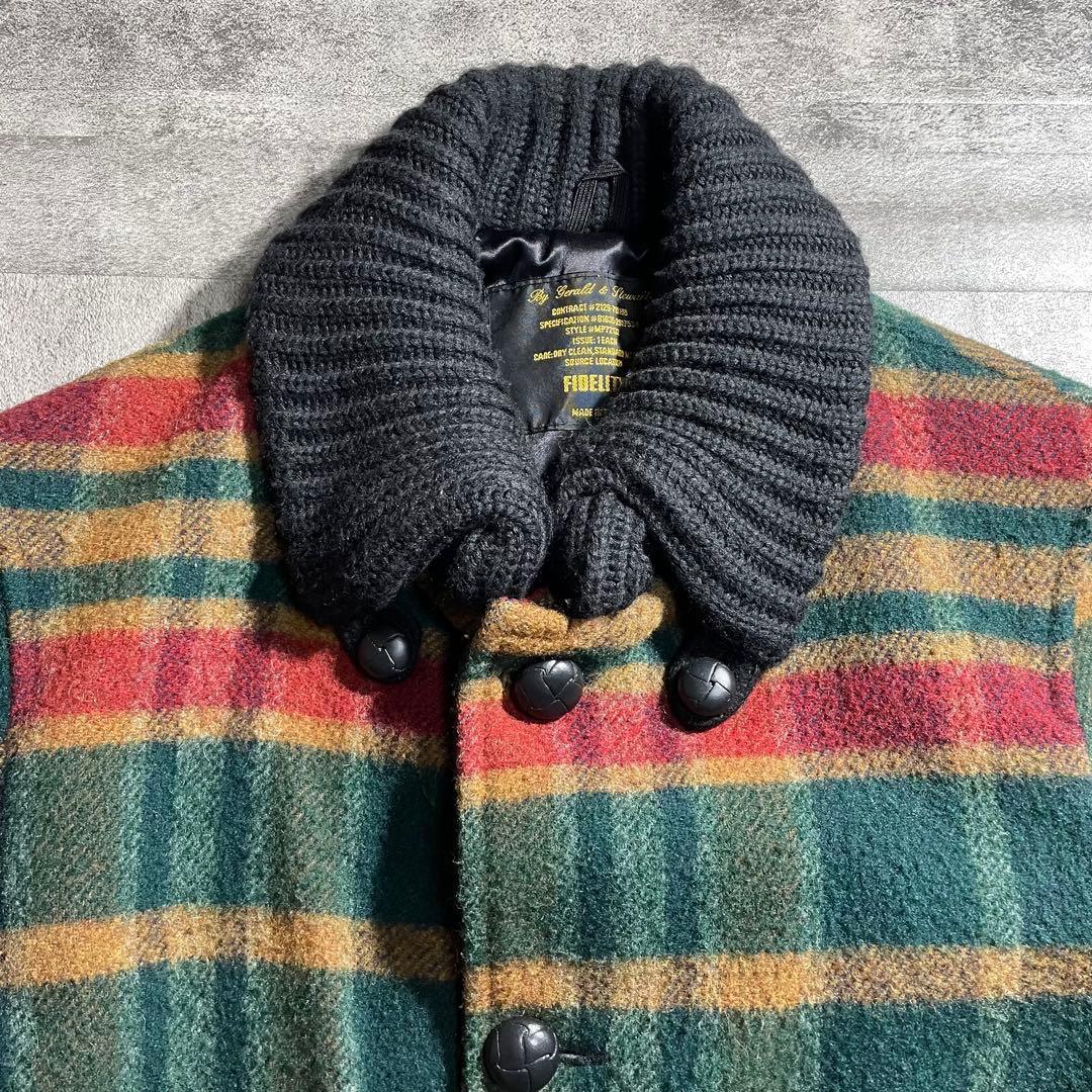 美品FIDELITYフィディリティウール チェック柄ジャケットUSA製サイズM