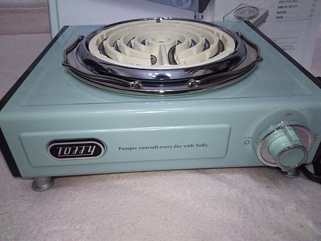 ★TOFFY 卓上電気コンロ　みんなで鍋パーティ ペールアクア　トフィ