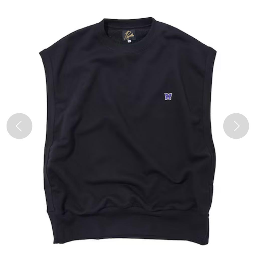 needles ニードルス パピヨン ワッペンロゴ ノースリーブスウェット