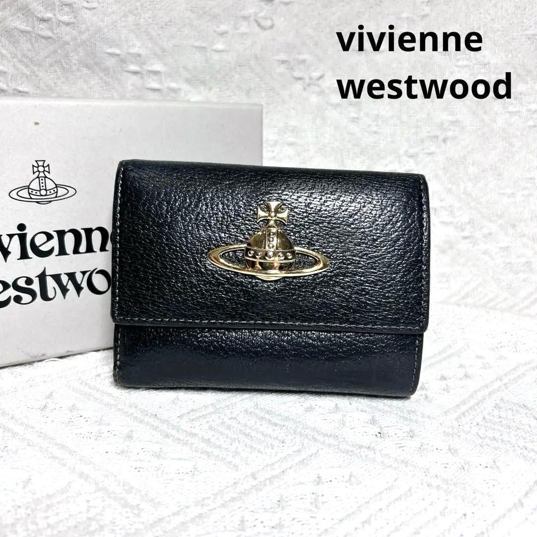 美品Vivienne Westwood 三つ折り財布 黒