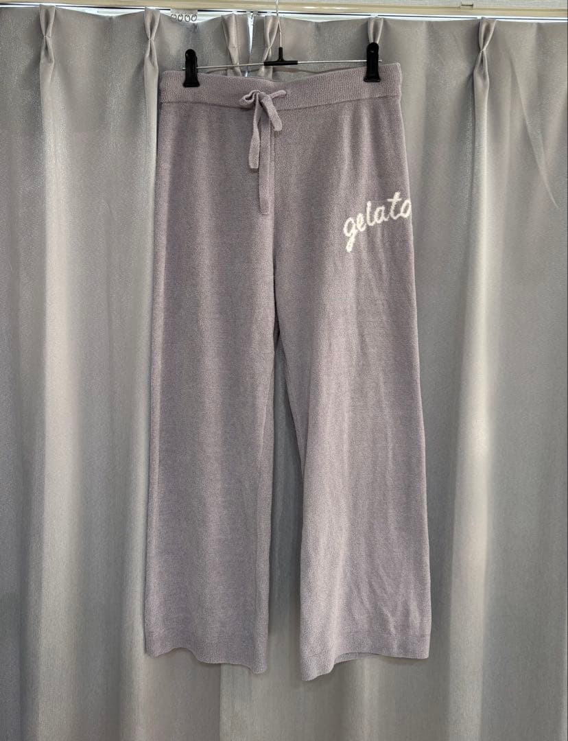 新品！本日限定価格！gelato pique パープル 猫刺繍 ルームウェア