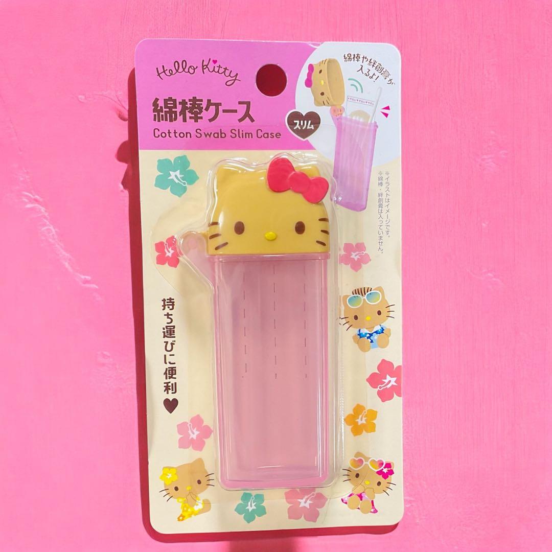 日焼けキティ ハローキティ 綿棒ケース セリア サンリオ 日焼けキティ