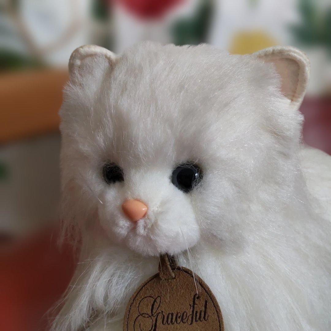 三英　ペルシャ猫　グレイスフル　長毛　日本製アクリル使用　70センチくらい　廃番