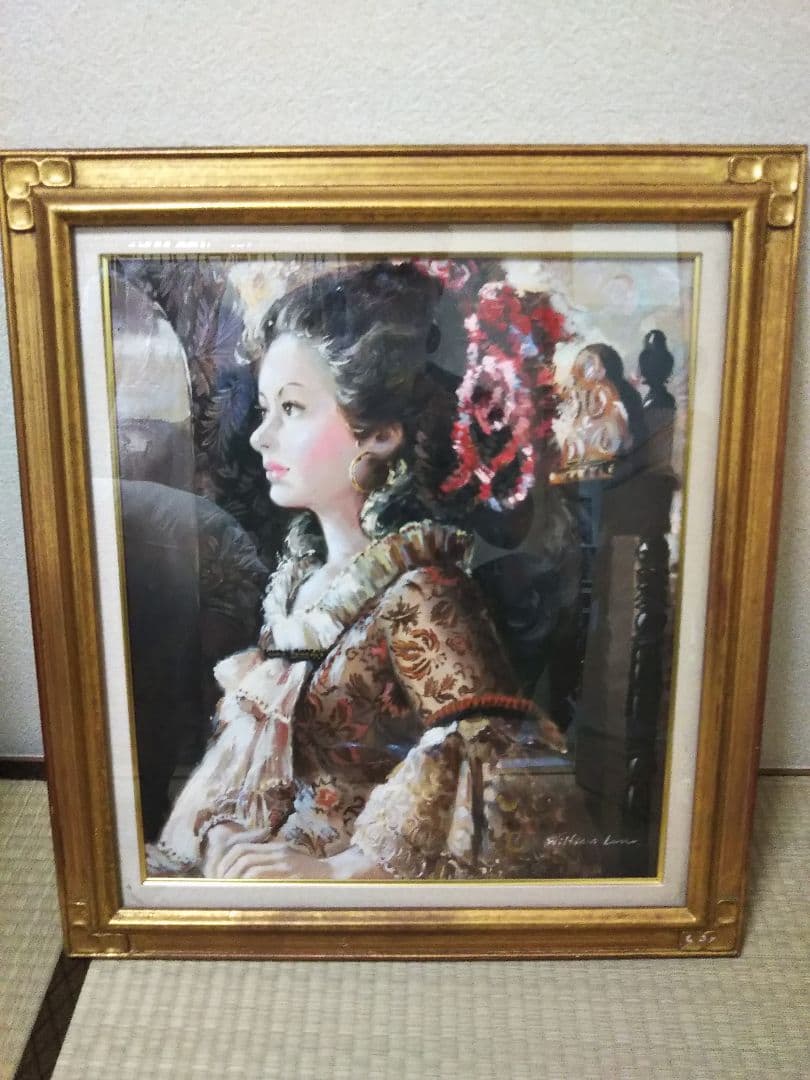 油絵 絵画 貴婦人 美術品 - メルカリ