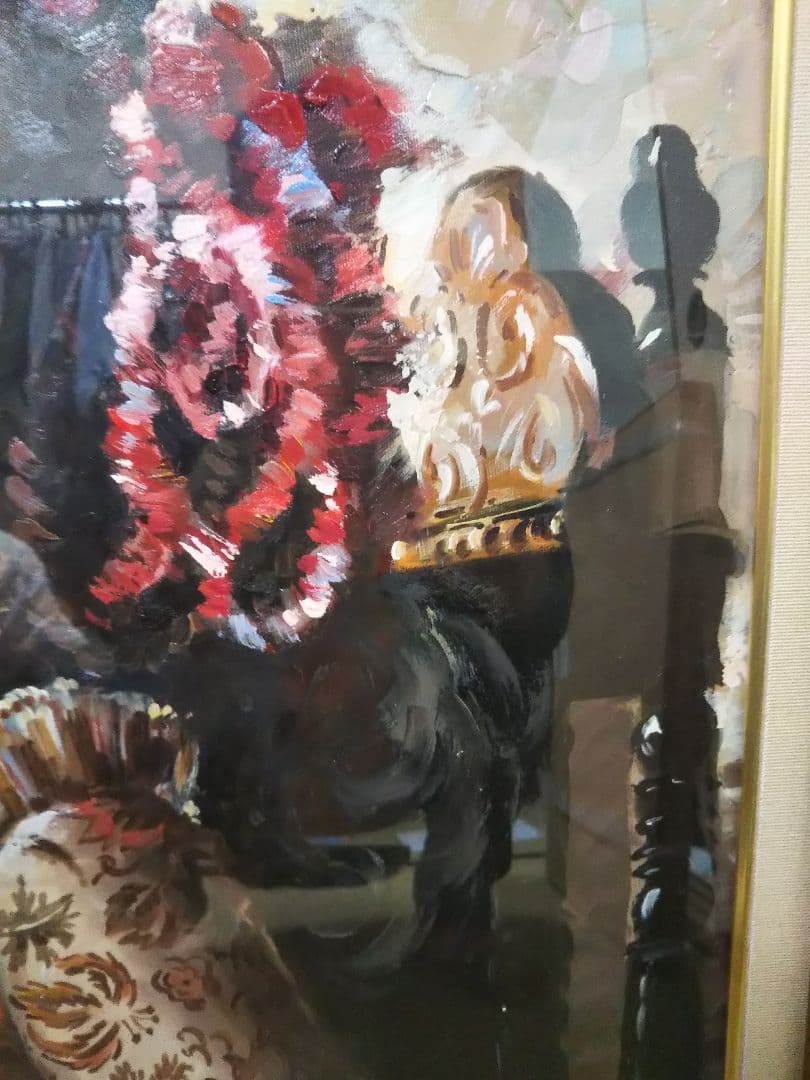 油絵 絵画 貴婦人 美術品 - メルカリ