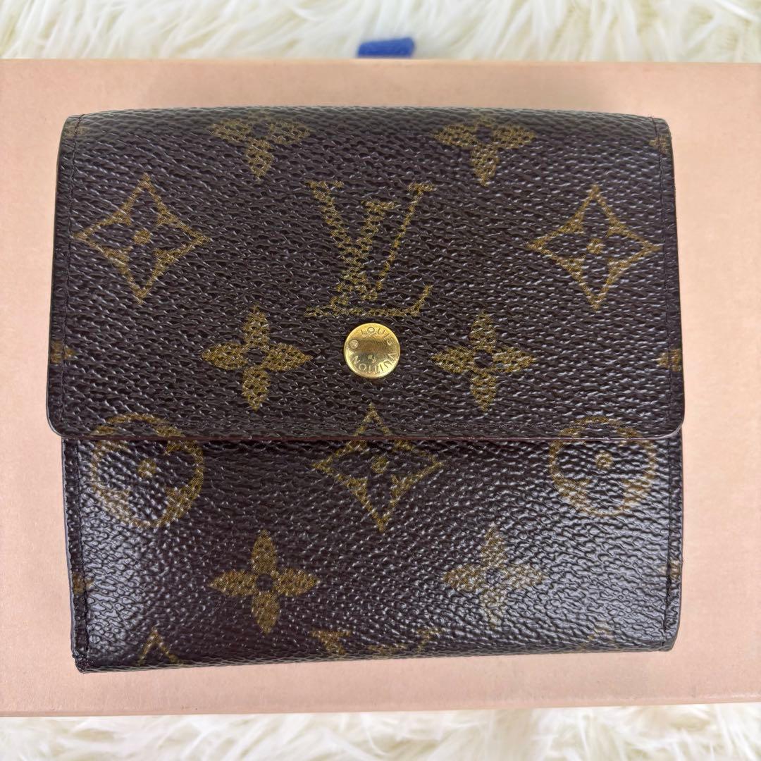 ルイヴィトン モノグラム Wホック 三つ折り 財布