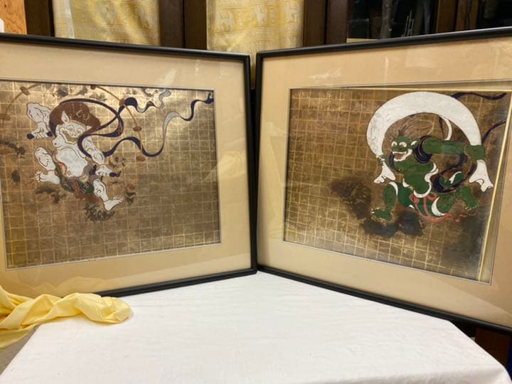 風神雷神図 俵屋宗達 木版画 2枚組No,268 300組限定品