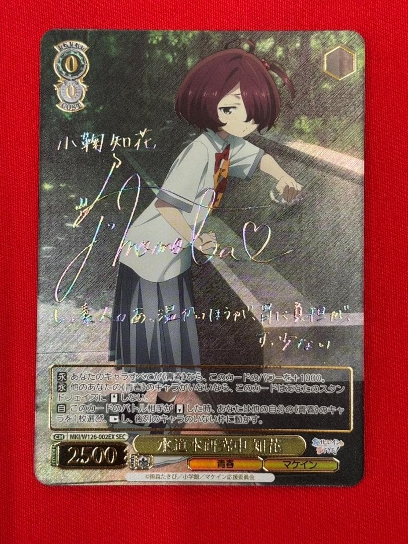 ヴァイス 水道水研究中 知花 SEC