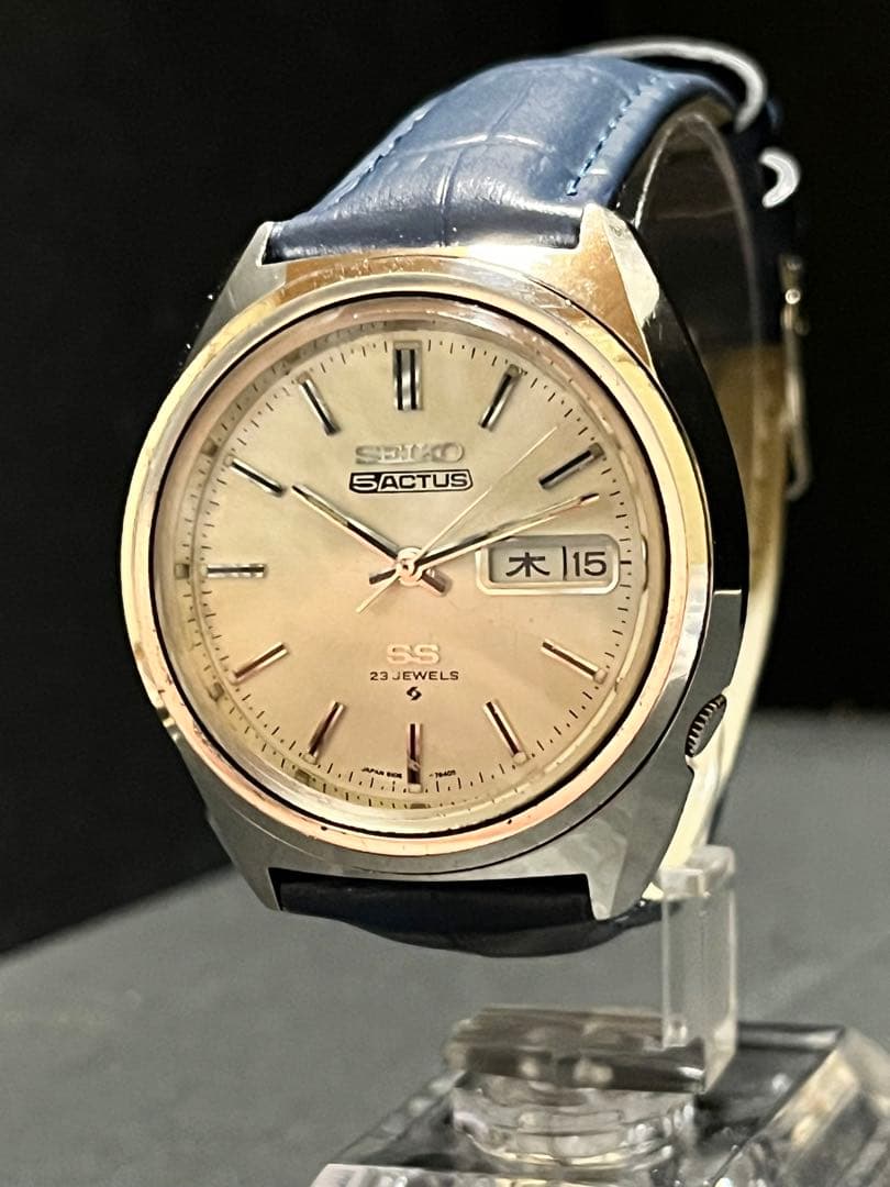 ★極上美品！鏡面磨き済セイコー5アクタスメンズ自動巻　腕時計　動作良好