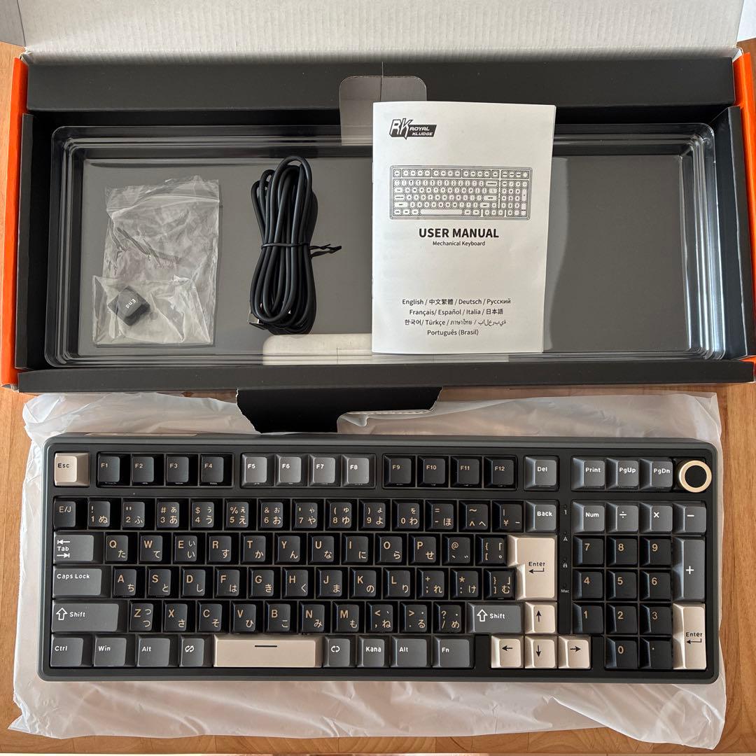 RK  KLUDGE R98 Pro ゲーミングキーボード Amazon.com: RK ROYAL KLUDGE R98 Pro Wired Mechanical Keyboard, 96