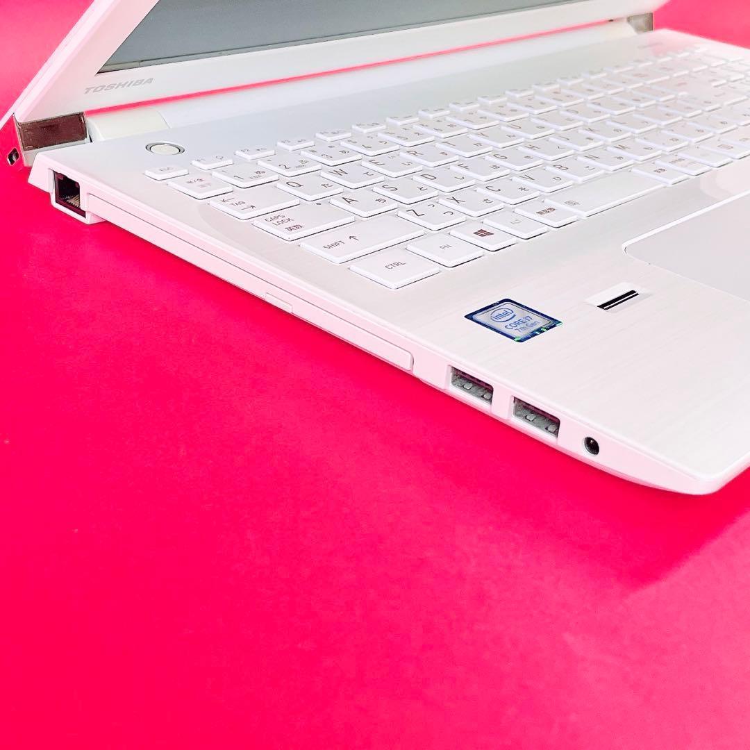 Corei7✨️ブルーレイ✨️薄型ノートパソコン可愛い白！高性能16GB