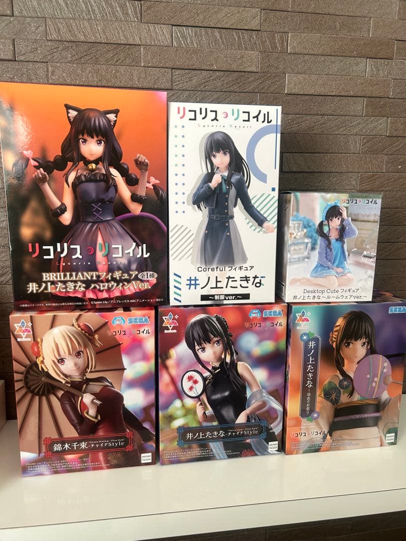 未開封】リコリス・リコイル フィギュア 6点セット 井ノ上たきな 錦木