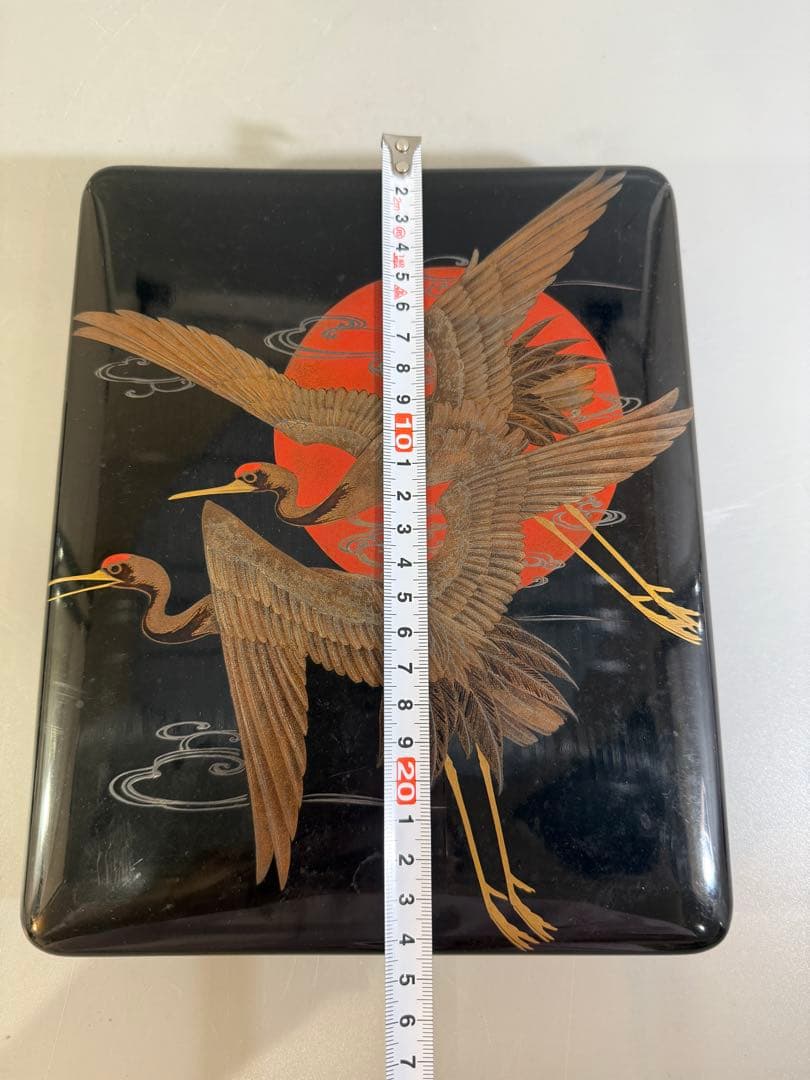 DT668 時代 旭飛鶴蒔絵 文箱