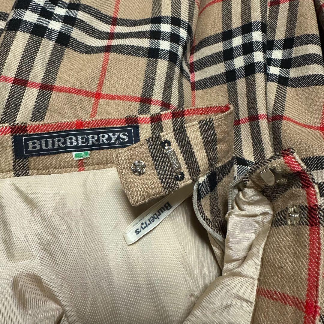 ✨BURBERRY バーバリー ノバチェック プリーツスカート ウール M✨