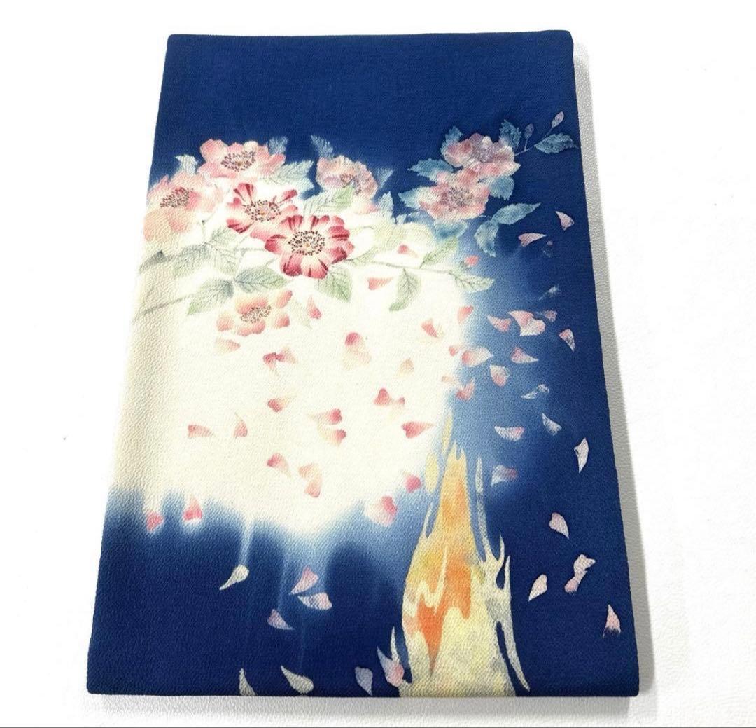 帯6032○ひなや工房 伊豆蔵明彦 高級 正絹 刺繍 太鼓全通 袋帯華文花文