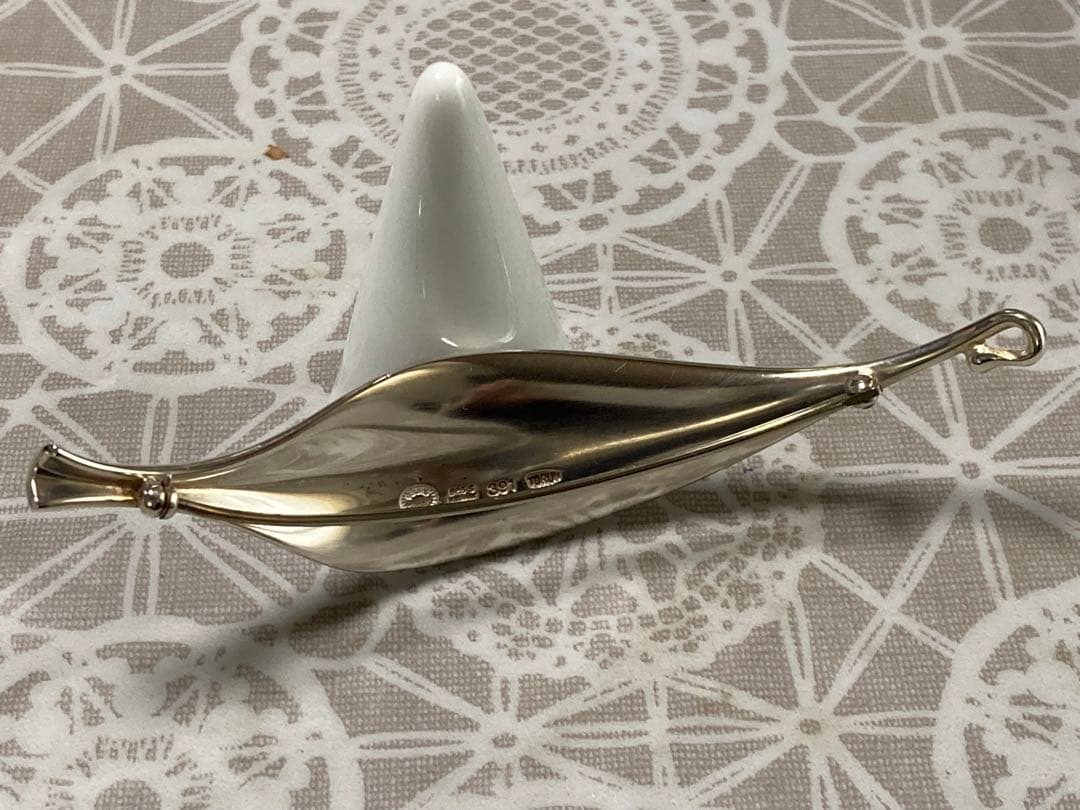 GEORG JENSEN ジョージジェンセン リーフモチーフ ブローチ N