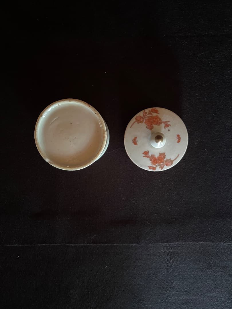 古伊万里 金襴手 蓋付器 骨董 アンティーク