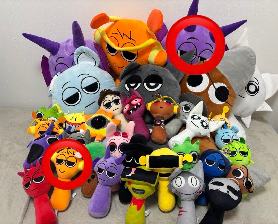 スプランキー計34体　bigぬいぐるみ