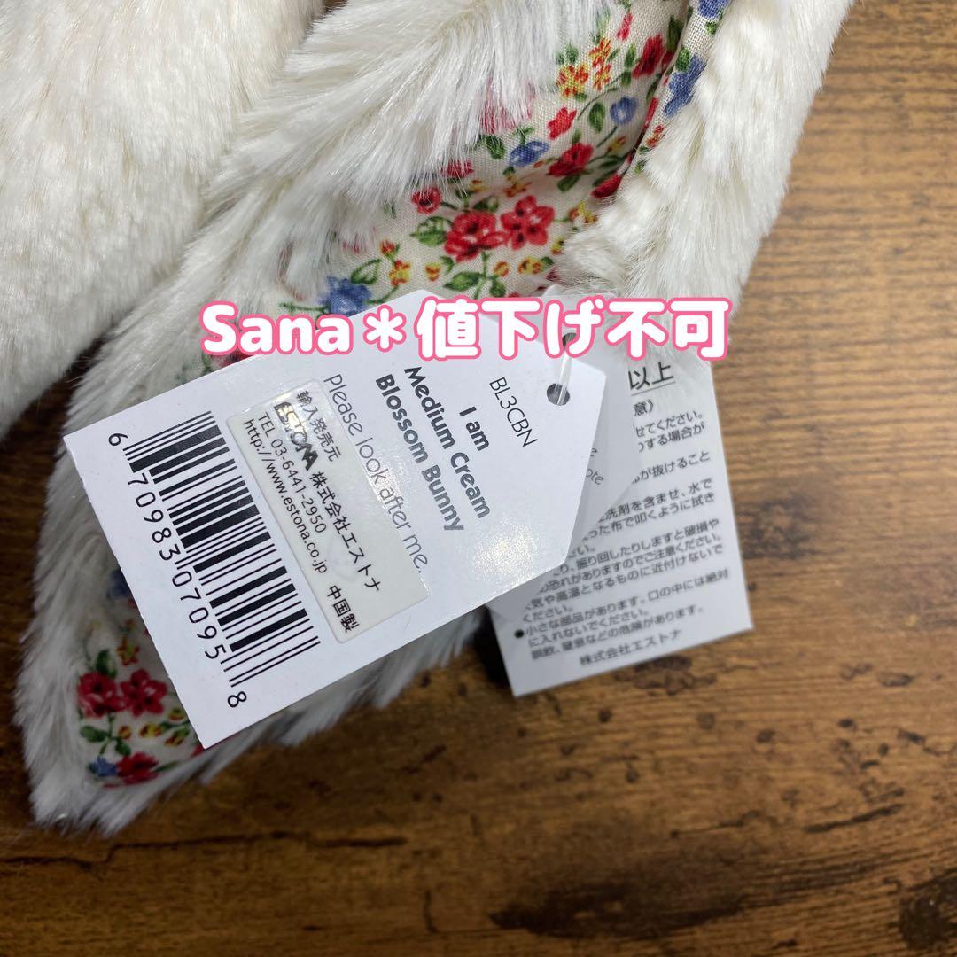 廃盤　新品　Blossom Cream Bunny Medium 花柄　バニー