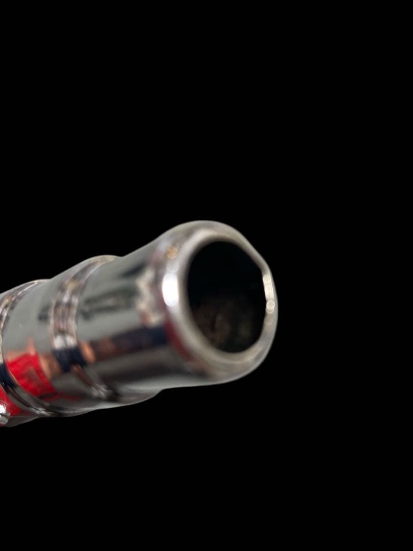 応援用4連ホイッスル シルバー/レッド CRIX YASUDA チアホーン