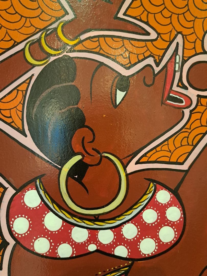 ヨ*コ様 ティンガティンガ 原画 MR•MALIKITA ママアフリカ茶