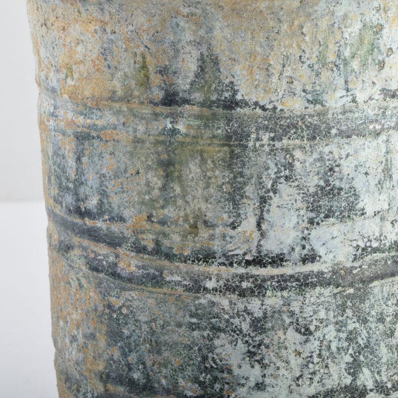 中国 漢緑釉 銀化 穀物倉 C 9229