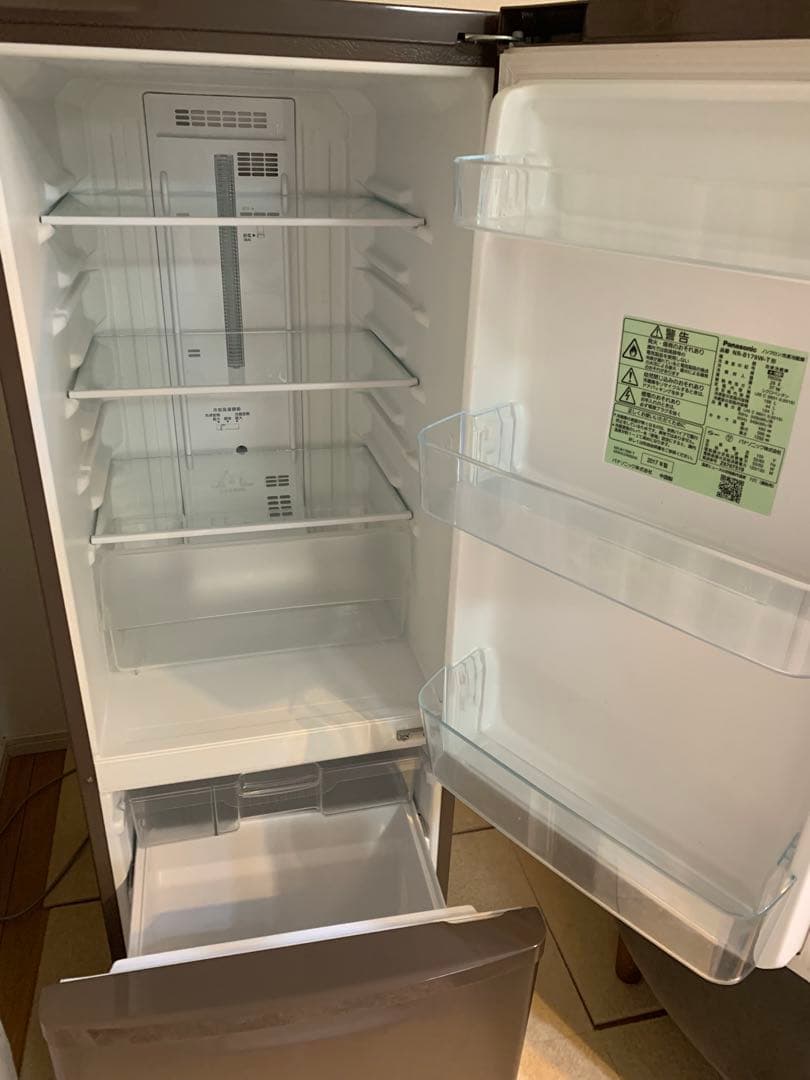 Panasonic 冷蔵庫 ブラウン2017年製NRーB179W