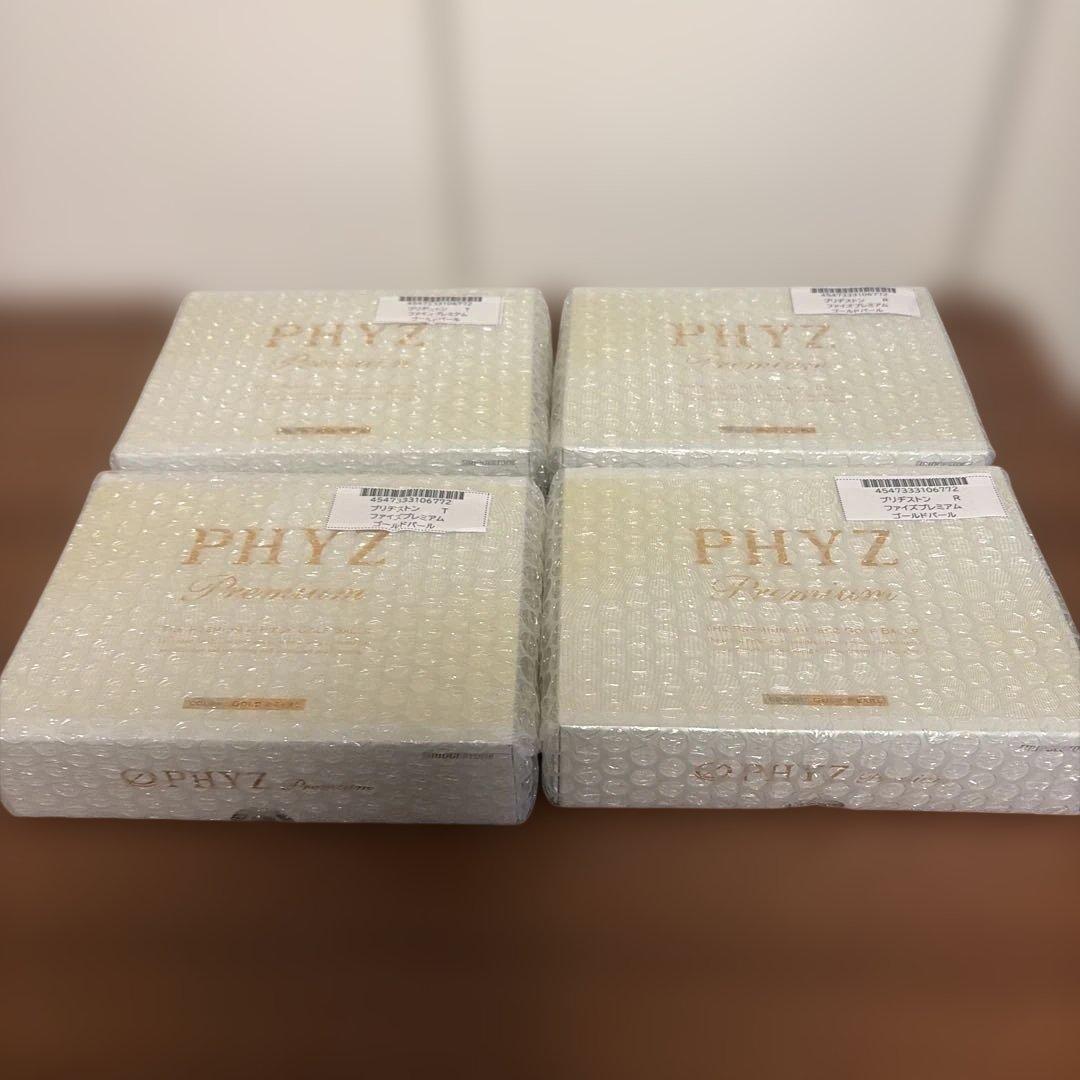 PHYZ プレミア　ゴールドパール　新品未使用　4箱　48球 PHYZ （セール）ブリヂストン ファイズ プレミアム ボール ゴールド