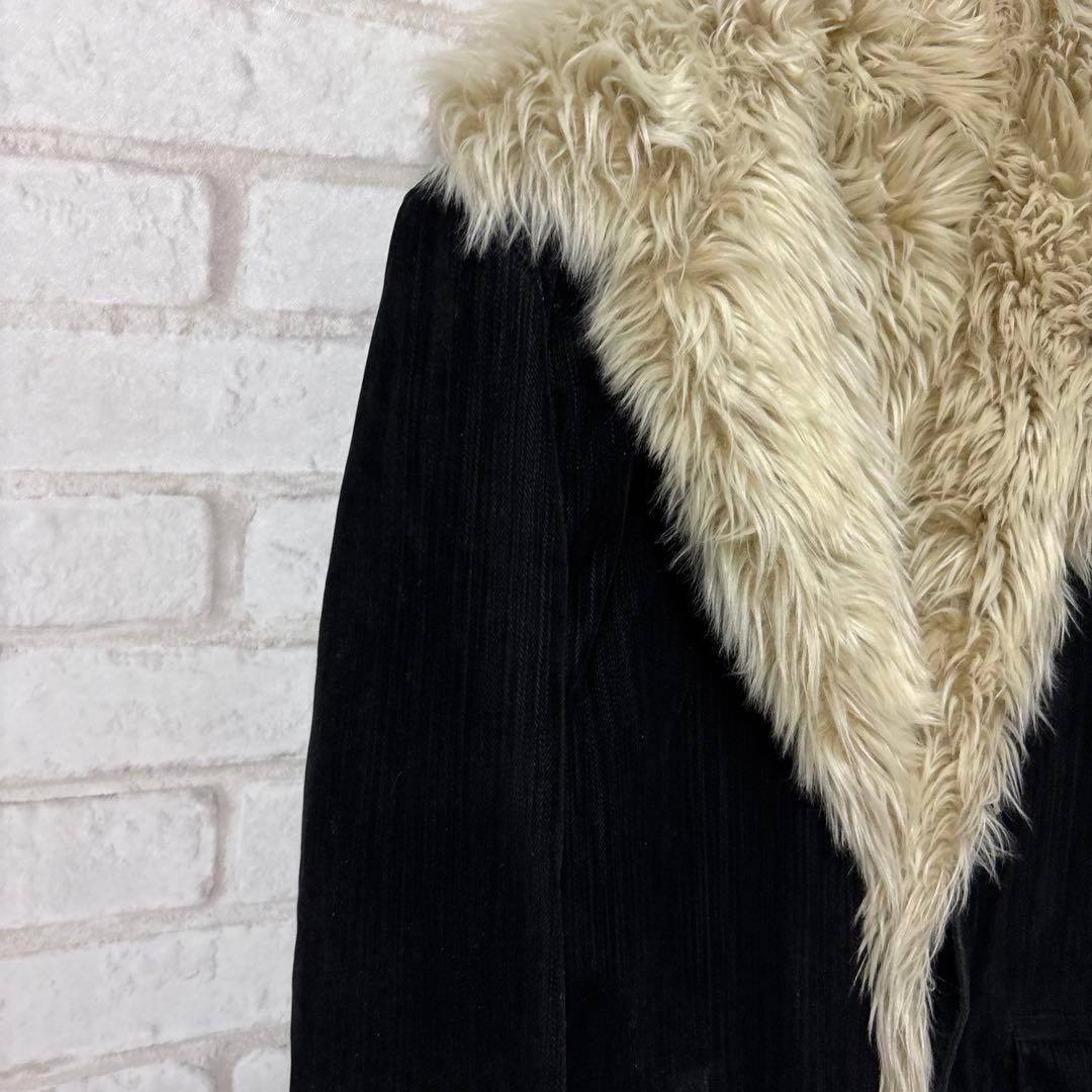 MONSIEUR NICOLE ファージャケット　お兄系　平成　y2k 黒