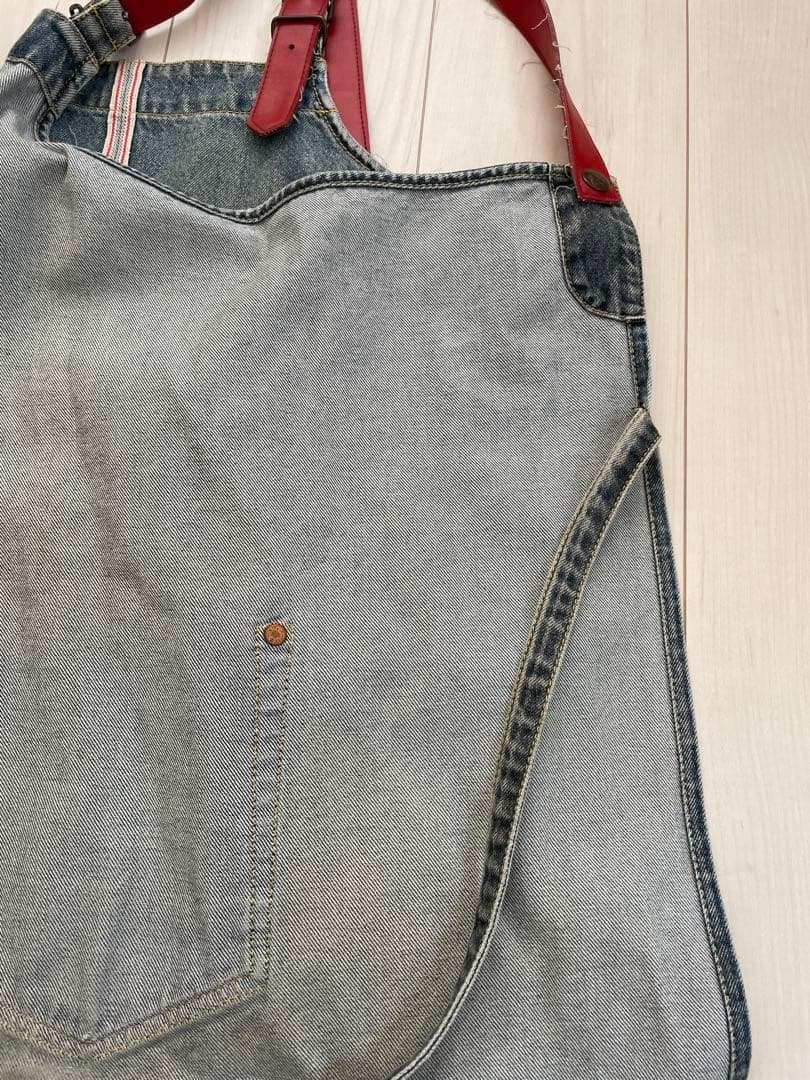 evisu デニムエプロン 前掛け インディゴ　ビンテージ（エヴィス エビス）