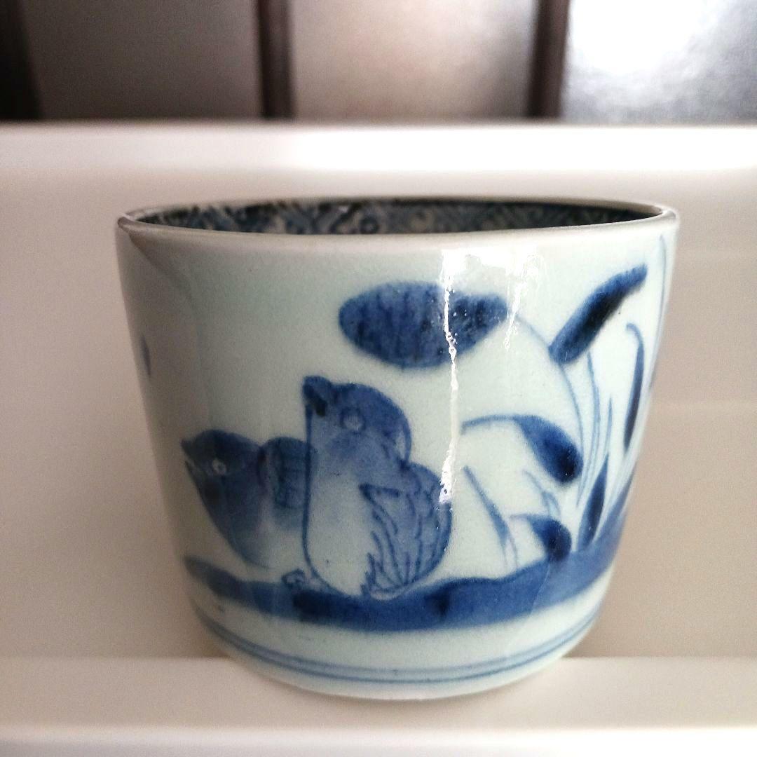 古伊万里染付花唐草文膾皿｜古美術 桃凛 古伊万里