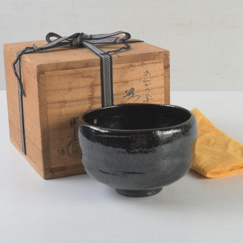 ☆ 清水卯一 蓬莱茶碗 飽きの来ない味わい深い一品です☆y425