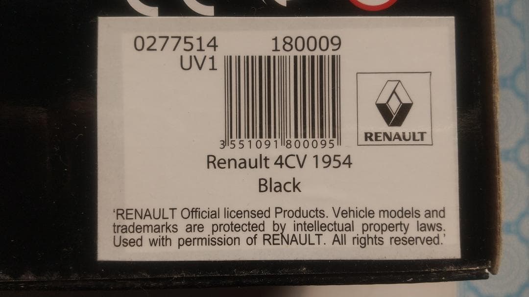 1/18 NOREV Renault ルノー 4CV 1954年 ブラック - メルカリ