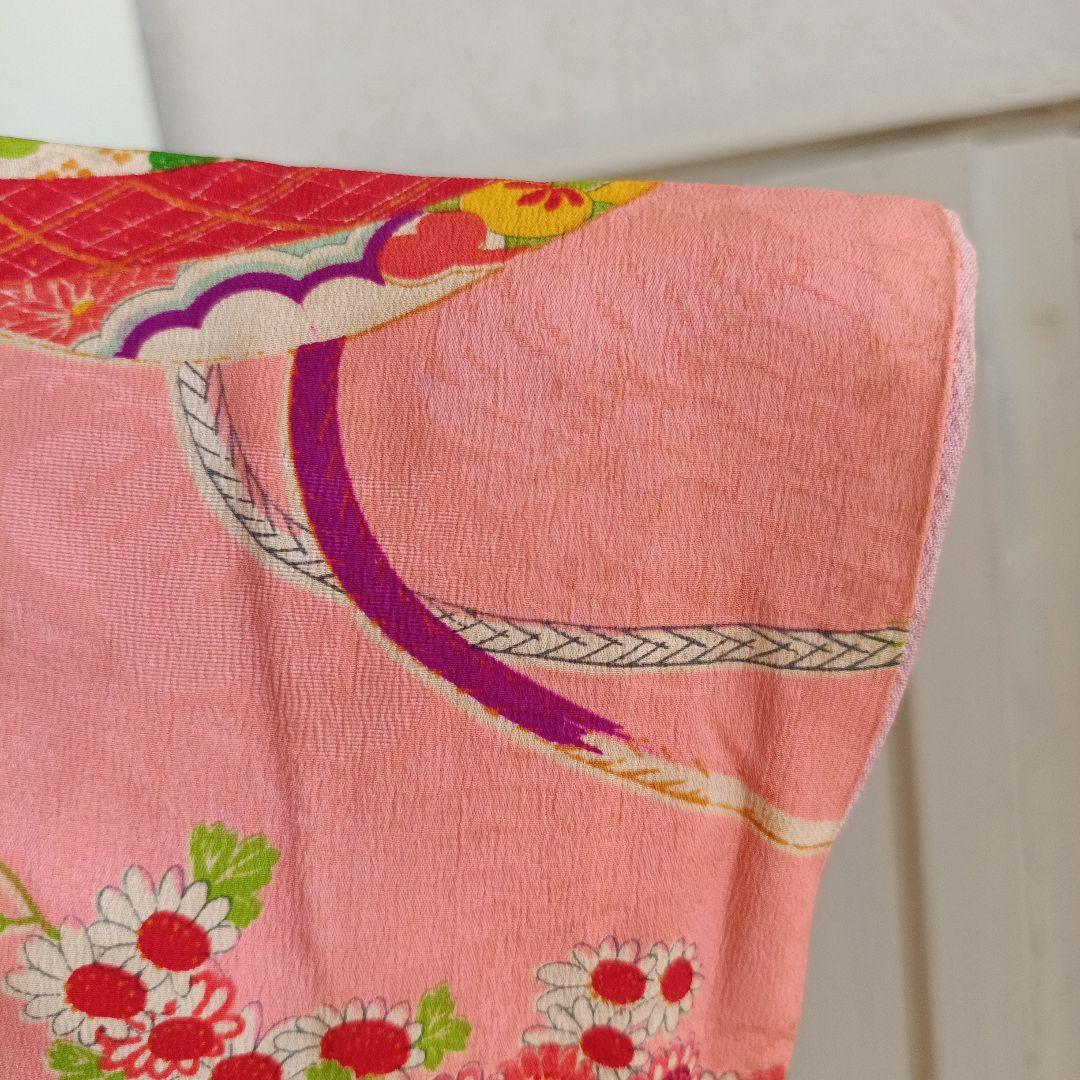 アンティークくすみピンクの着物単品