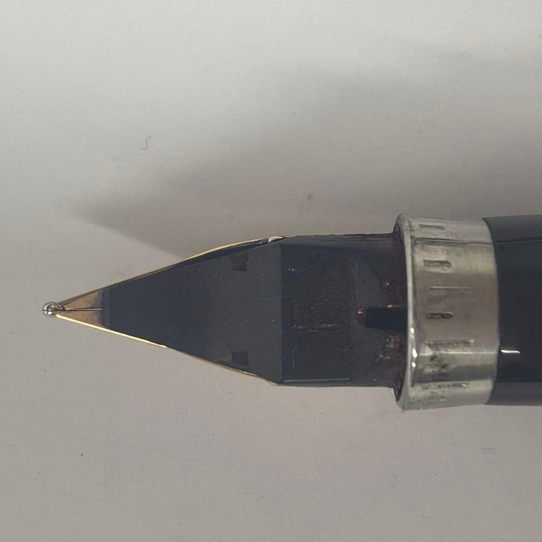 Parker ペン先14Kゴールド チェック柄 万年筆 スターリングシルバー